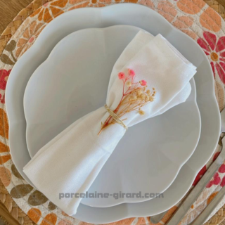 ASSIETTE PLATE GALANTE 27CM