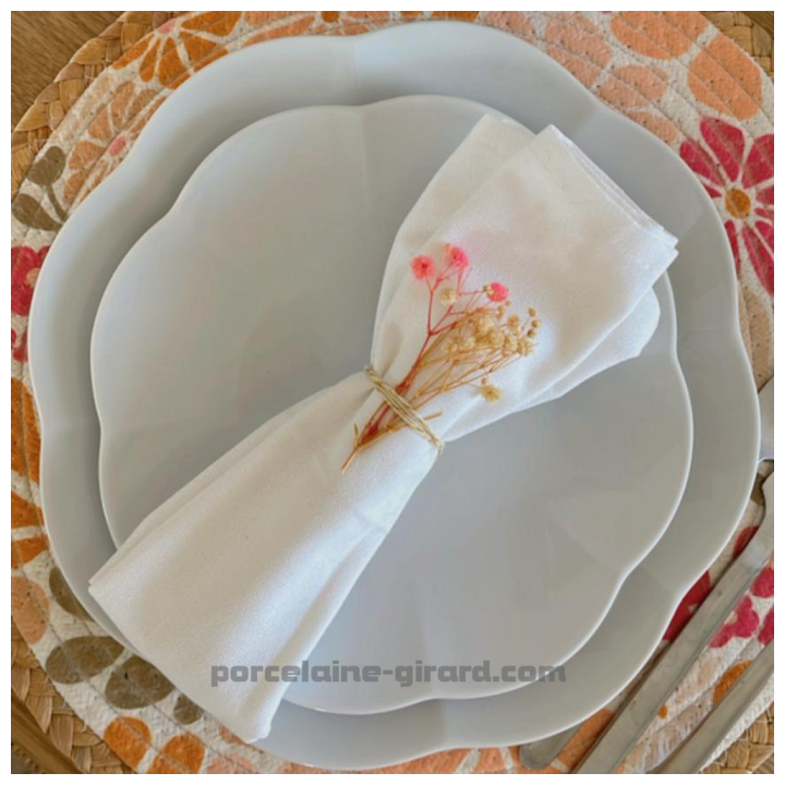 ASSIETTE PLATE GALANTE 27CM