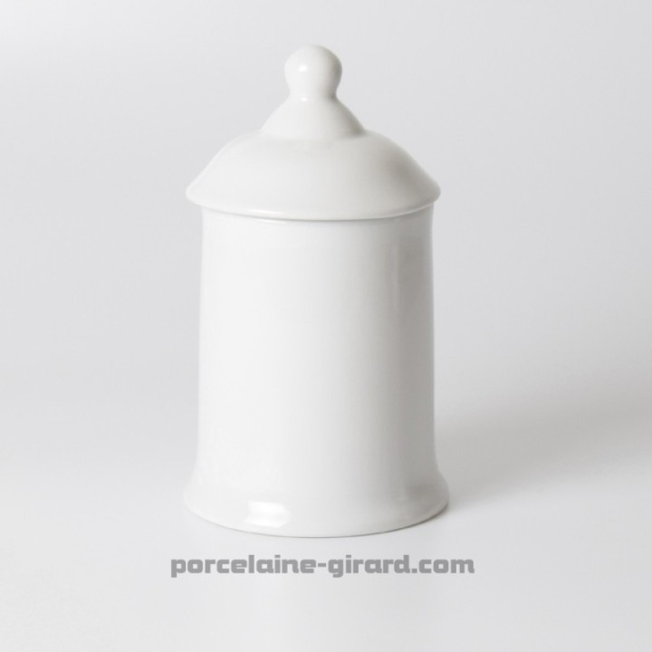 POT DE CUISINE AVEC SON COUVERCLE .HAUTEUR 18CM DIAMETRE 9CM /